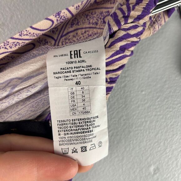 PINKO Floral Print Casual Pant - Picture 7 of 11